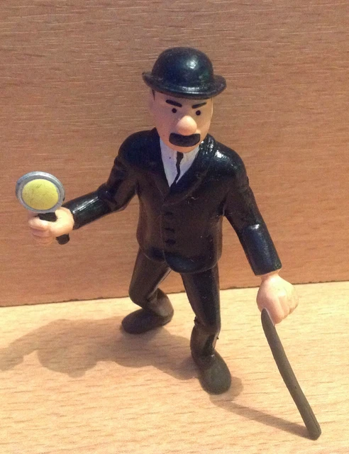 Figurine PVC Belvision Esso Tintin Plongeur Jaune Monochrome - Vintage, état Comme Neuf