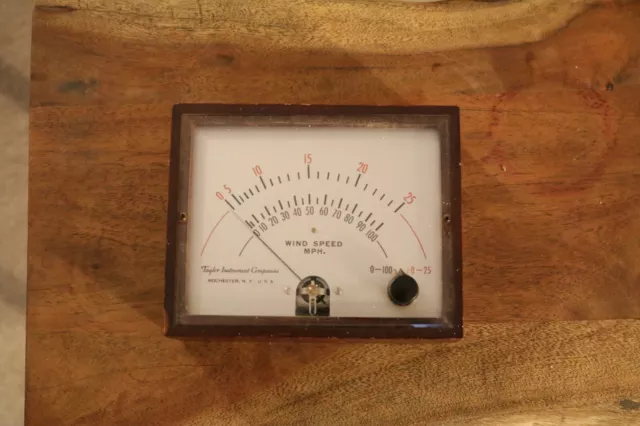 Taylor Instrument Company - Windscope wind speed indicator - Rochester N.Y