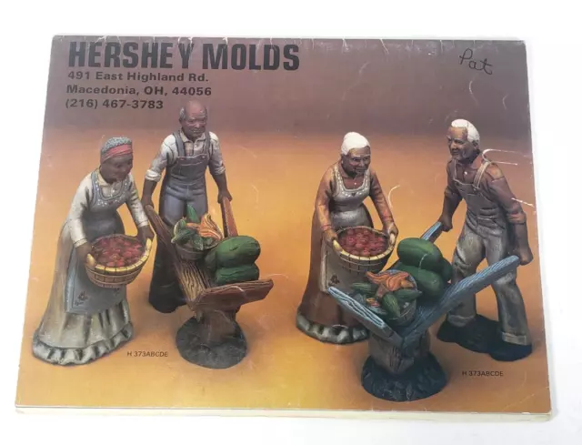 Catálogo de moldes de cerámica vintage moldes Hershey con libro de proyecto de técnica completa!