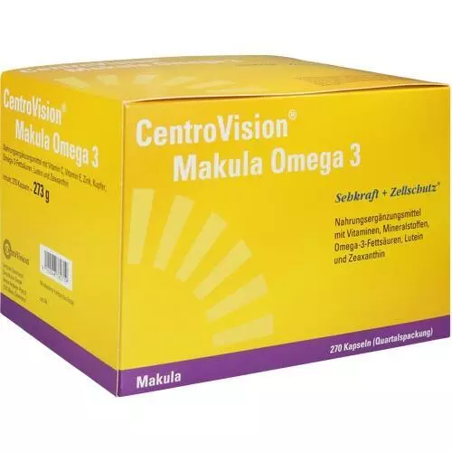 CENTROVISION Makula Omega-3 Kapseln, 270 St PZN 15415971