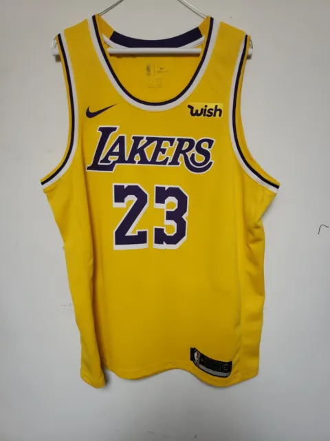Nike+Los+Angeles+Lakers+%E2%80%9821+Earned+Edition+Lebron+James+Swingman+ Jersey+XL+52 for sale online