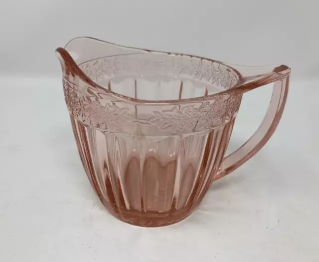 Vintage Jeannette Adam Pink Depression Glass Creamer