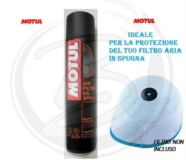 Motul A2 Luftfilter-Öl Kit – 2x Spray Für Motorrad-Cross-Luftfilter, Schmierung & Pflege Motul A2 Luftfilter-Öl Kit – 2x Spray Für Motorrad-Cross-Luftfilter, Schmierung & Pflege