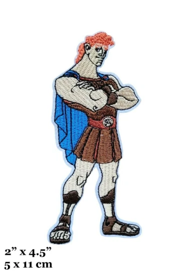 Herkules Cartoon Film Figur griechische Mythologie bestickt aufbügeln Aufnäher
