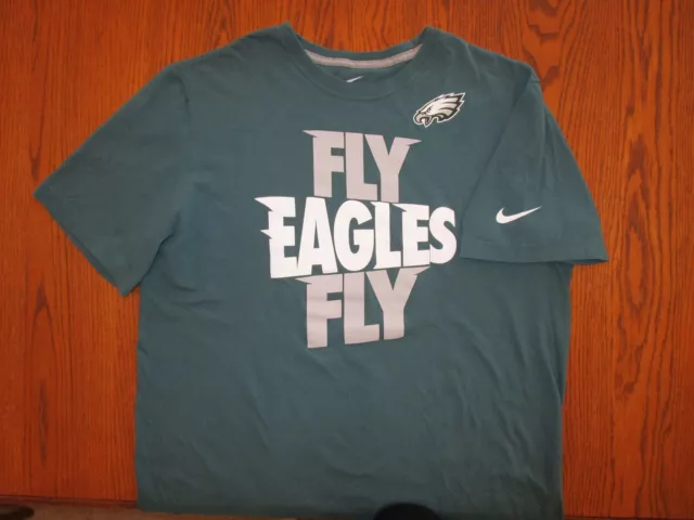 Camiseta Verde Nike Nfl Philadelphia Eagles Manga Corta Para Hombre Grande Excelente