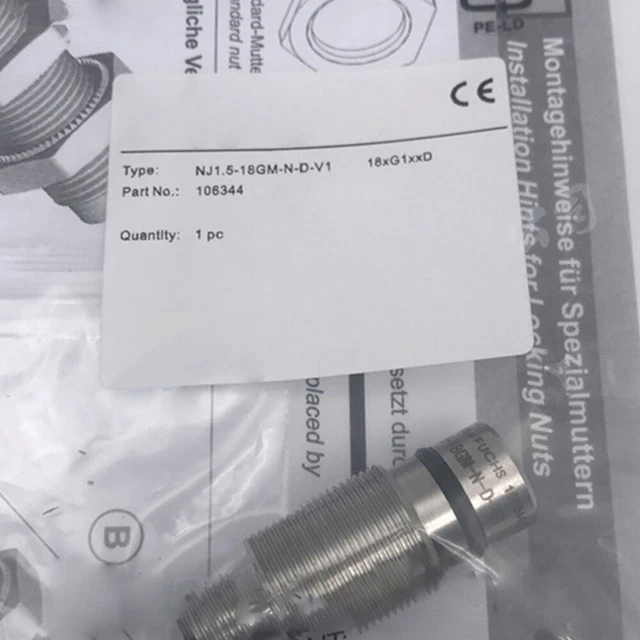 NJ1.5-8GM-N-V1 Proximity Switch - Industrial Sensor Switch Replacement