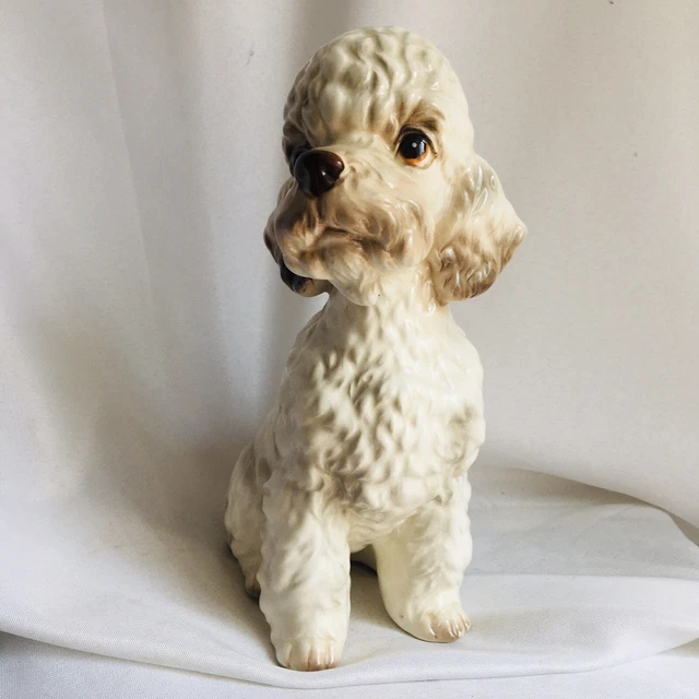 VINTAGE SHAFFORD POODLE Dog Figurine Numbered On Bottom 150 Made In