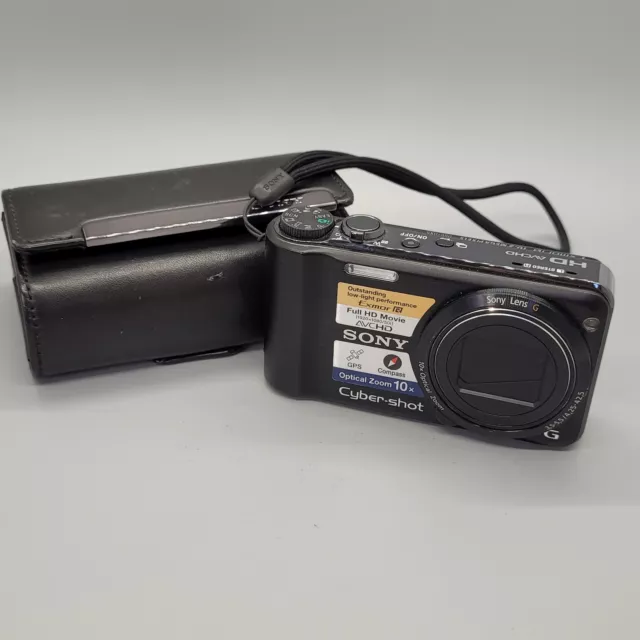 Sony Cybershot DSC-HX5 10.2MP Compact Digital Camera Black Tested