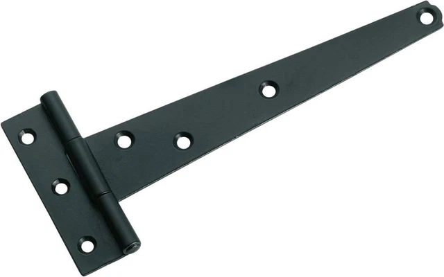 Tradco 3786 matt black iron tee hinge,150 mm,rustic,gate,barn door hinge