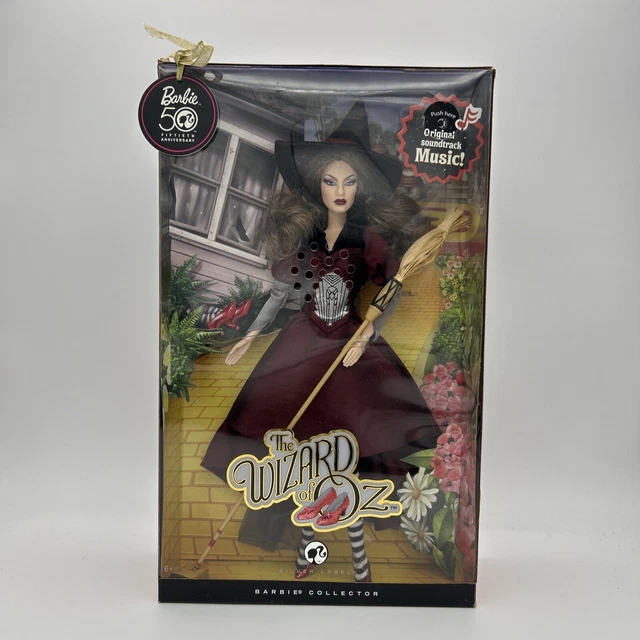 BARBIE Wicked Witch Of The East Wizard of Oz 50th Anniversary Doll Silver Label