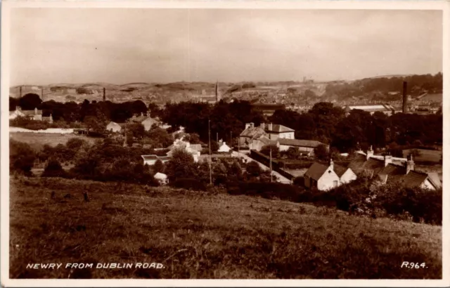 Vintage Postcard Newry from Dublin Road Ireland