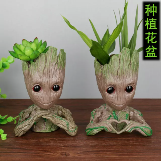 Groot Guardians of The Galaxy Baby Figure Flowerpot Style Pen Pot Toys 14-16CM