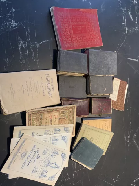 Lot De 16 Anciens Livres Et Revues Religieux Année 1800/1900