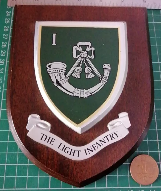 1st Btn. The Light Infantry Regiment. Regimental Wall Shield / Plaque.