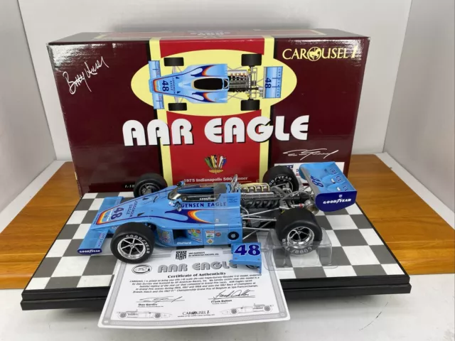 1/18 Carousel 1 1975 Jorgensen Eagle Indy 500 Win Bobby Unser #4701 Read Me