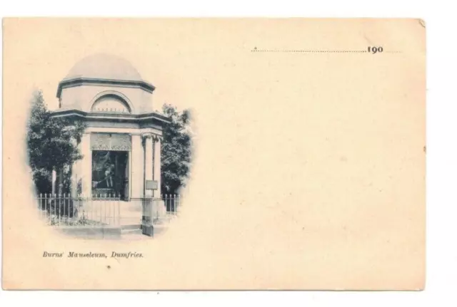 c1905 UDB PC: Burns’ Mausoleum - St Michael's Church, Dumfries, Scotland
