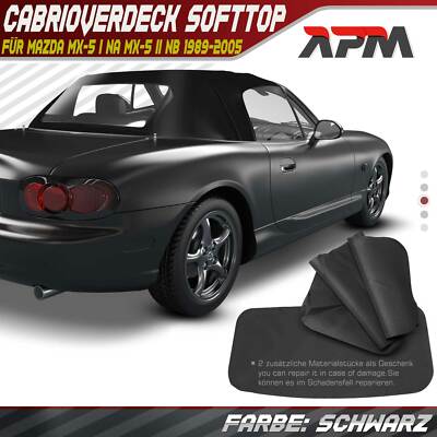 Copertura Softtop di ricambio copertura top Suzuki VITARA 88-04 Cabrio Tetto Nero Nero 