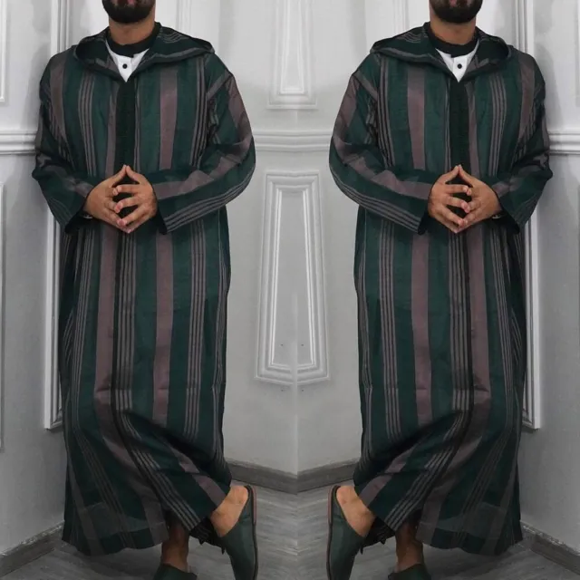 Abito uomo uomo abbigliamento musulmano saudita scollo a V