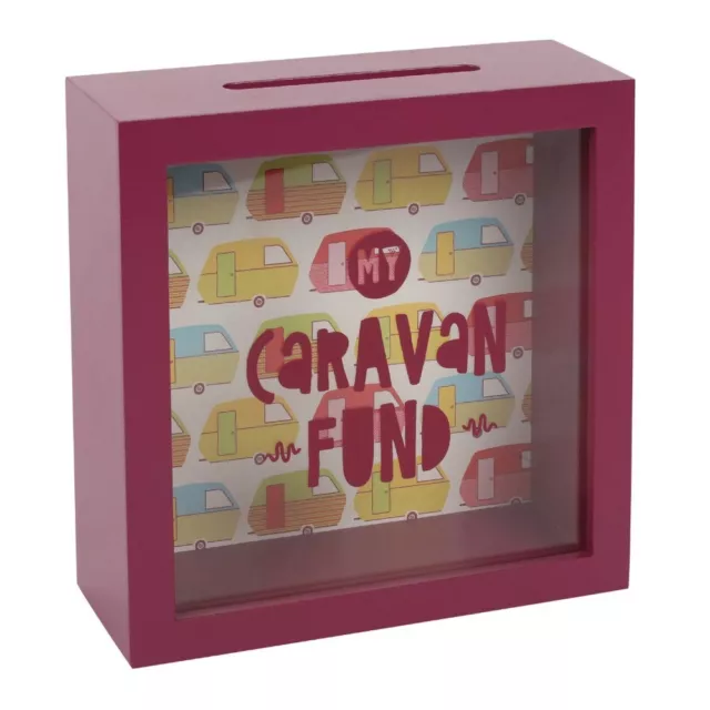 24 Units Saving for a Caravan Fund Money Savings Box (Boxed) - MDF - £1.50 each