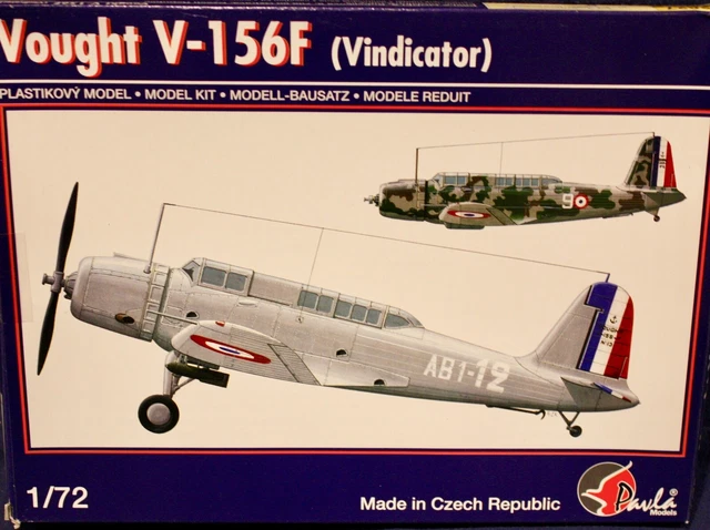 Vought V-156F Vindicator, 1:72 Scale Plastic Model by Pavla Models (Czech), New!