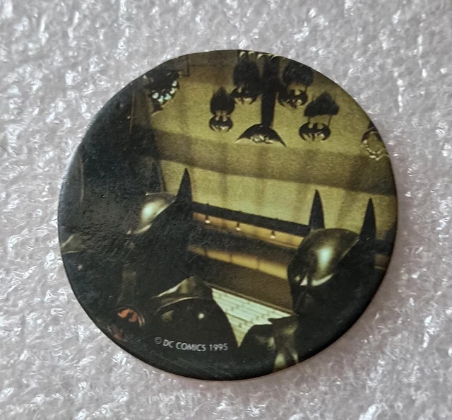 Pog BATMAN 53 DC COMICS 1995 Pogs Kini Kinis Slammers Caps Tazos Retro
