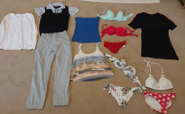mixed bundle of clothes for girls size 8.
