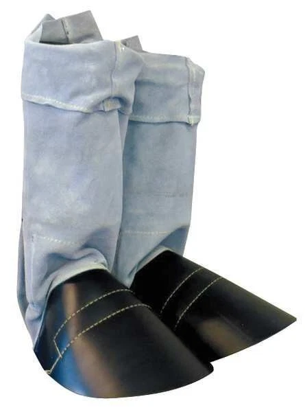 CHICAGO PROTECTIVE APPAREL Leggings, Universal, Gray, Leather, PR 333-CL