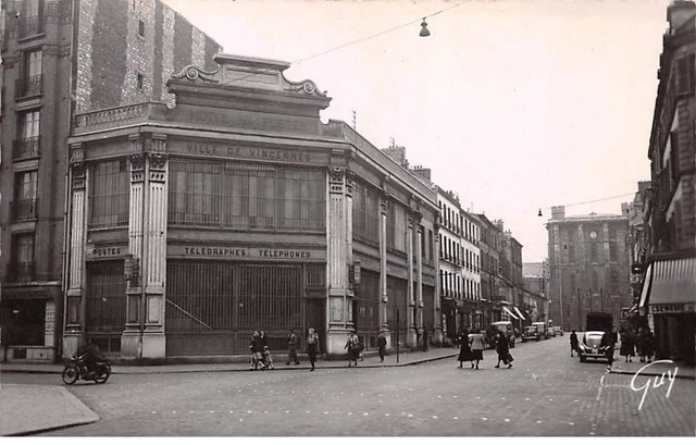 94 - VINCENNES - SAN31287 - La Poste et à droite l'avenue du Château - CPSM 1