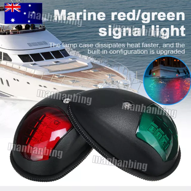 2x LED Navigation Lights Nav Side Lamp Port Starboard Marine Yacht Boat Bow Ship