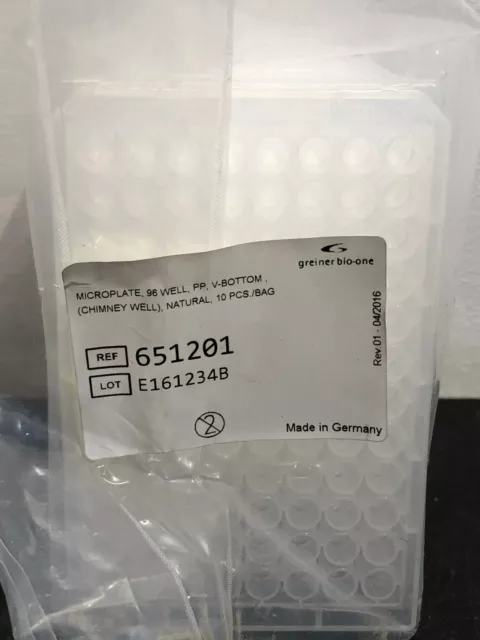 Greiner Bio-One Microplate 96 Well PP V-Bottom 651201 2