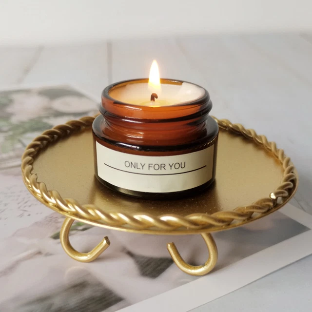 Candle Holders Pedestal Candle Stand Desktop Decorations Iron For Desktop