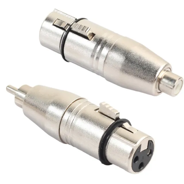 Professional grade 3 Pin XLR Female to RCA Female Male Adapter for Sound Mixers