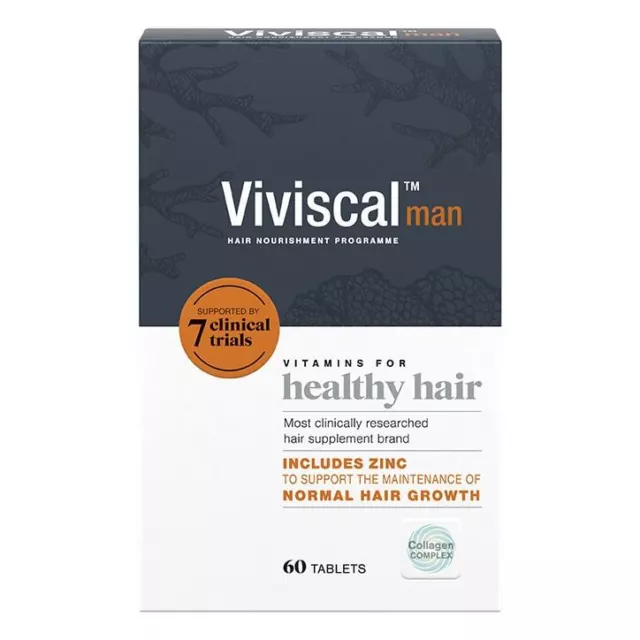 VIVISCAL Man Hair Supplement For Men Pack of 60 Tablets