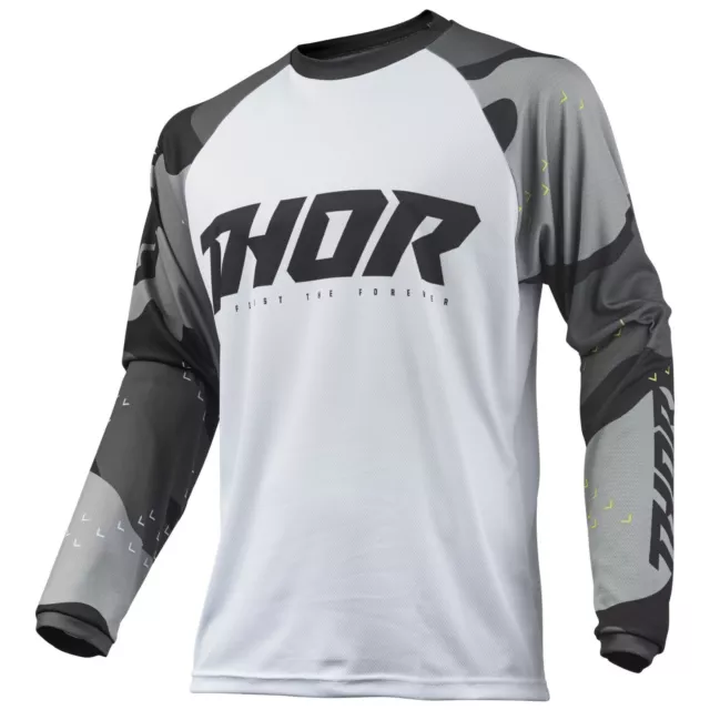 THOR SECTOR 2019 Jersey Camo Grey Adult MX Offroad *NEW* Motorbike MOTO