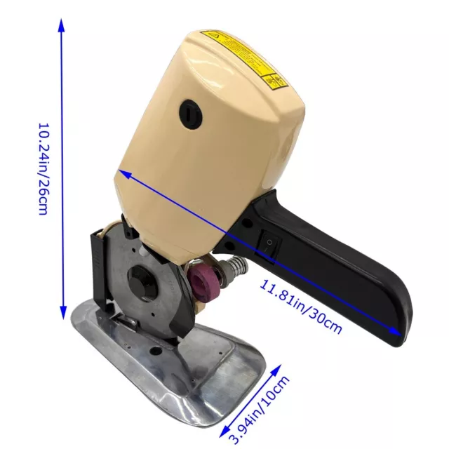 Electric Cloth Cutter 4.3"Blade Cloth Fabric Cutter Machine Scissors Tool 110V
