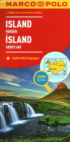MARCO POLO Länderkarte Island, Färöer 1:650 000 by Marco Polo
