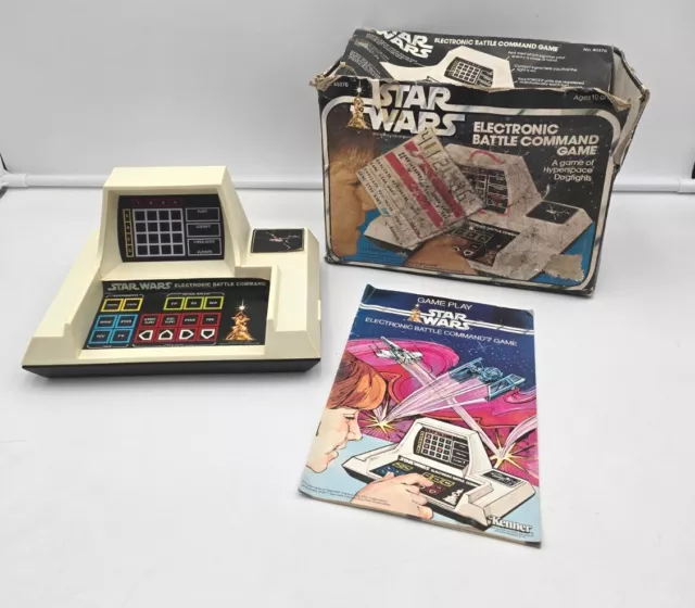 Vintage Star Wars Electronic Battle Command Game 1979 Tested Working Rough Box