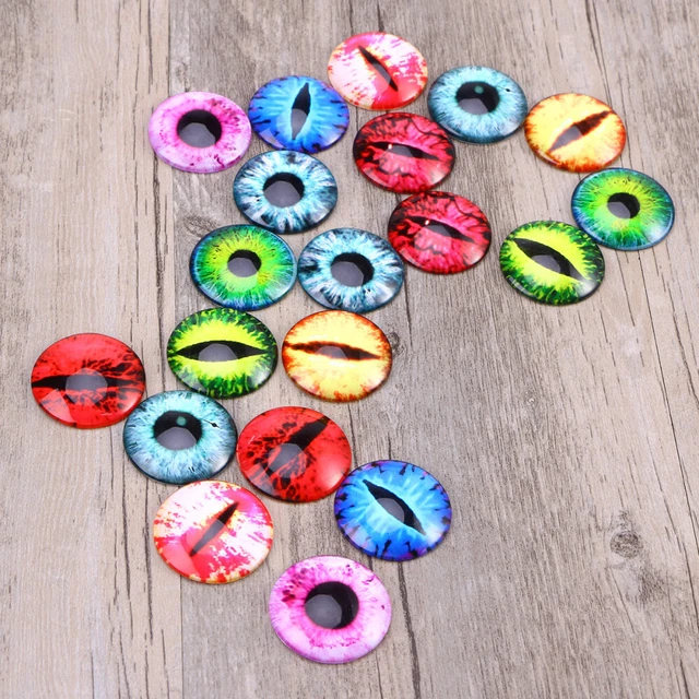 20 PCS Mosaikfliesen Ornament Handwerk Edelstein- Selbstgemacht Augen