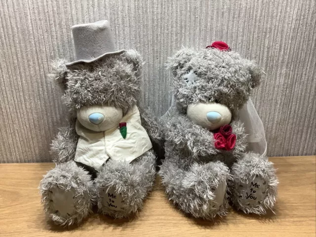 Carte Blanche Me To You Bear X2 Bundle Soft Toy Bride And Groom Rare Joblot 6