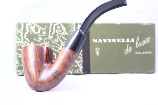 Pipa, Pipa Pipa SAVINELLI De Luxe Milano 621, Bent, NUOVO, Senza Filtro