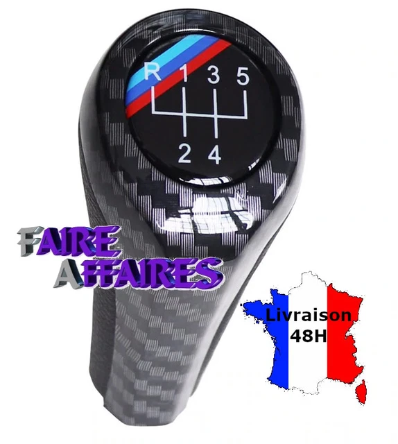 Pommeau De Levier De Vitesse Aluminium BMW M - Série 1, 6, E81, E82, E88, E63, E64 - Neuf