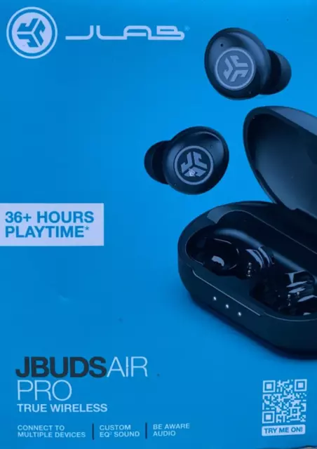 JLab JBuds Air Pro True Wireless In-Ear Headphones (Black)