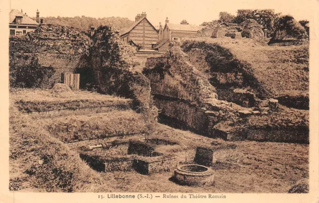 CPA-Lillebonne ruines du théâtre romain