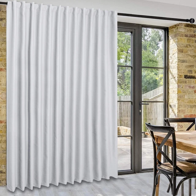 DWCN Patio Sliding Door Curtains - Extra Wide Curtains for Glass Door, Room Divi
