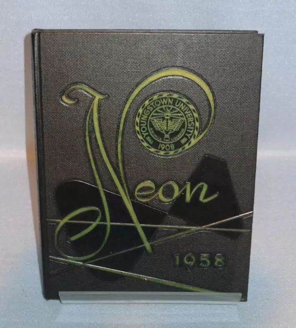 Vintage 1958 NEON, Youngstown State University Yearbook. 50th , YSU , Ohio, NICE