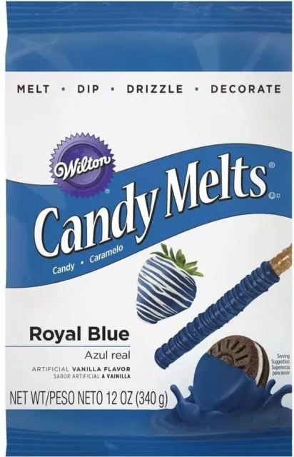 Wilton ROYAL BLUE Candy Melts For Cake Pops Decoration 12oz