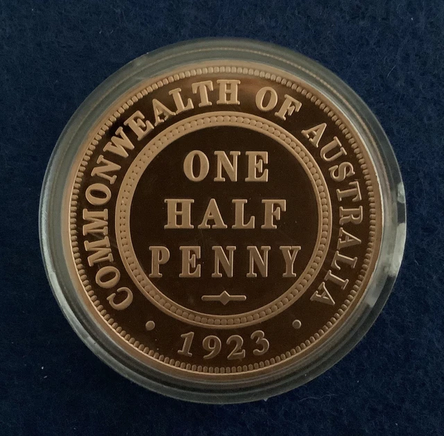 2006 Perth Mint Ltd Ed 1oz .999 Silver Proof $1 Tuvalu-The Halfpenny See Details