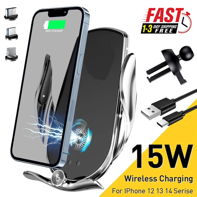 Qi Wireless Charger Auto Handyhalterung Induktions mit ladefunktion Clamping KFZ