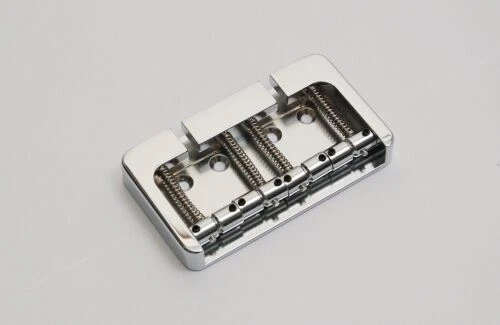 Brand new 4 string Hipshot B style aluminum chrome bass bridge 0.750 19mm bass