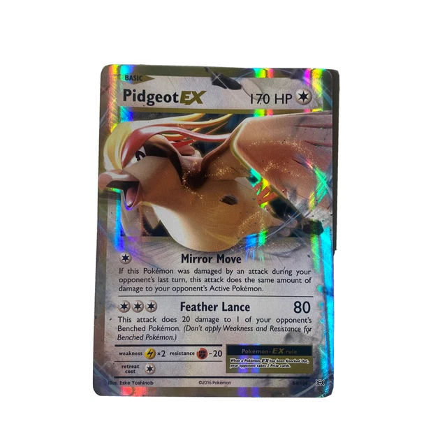 Pidgeot EX 64/108 XY Evolutions English Pokemon Card Near Mint